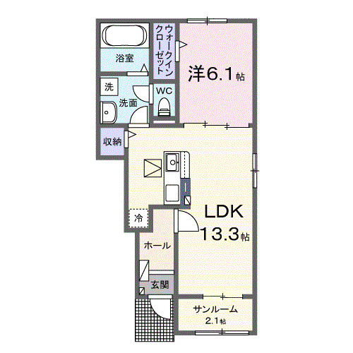 1階の間取り図