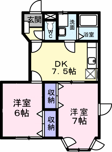 1階の間取り図