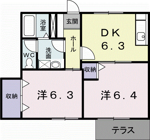 1階の間取り図