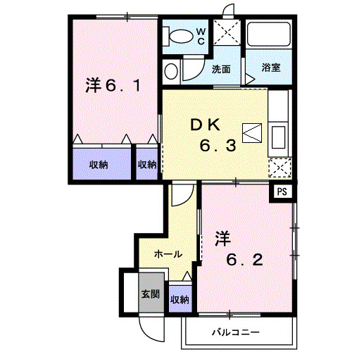 1階の間取り図