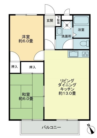 2階の間取り図