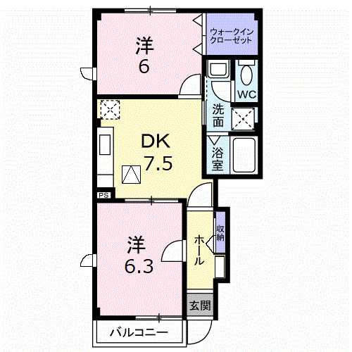 1階の間取り図