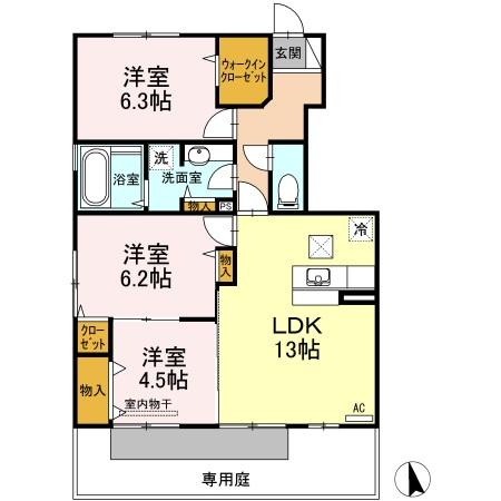 1階の間取り図
