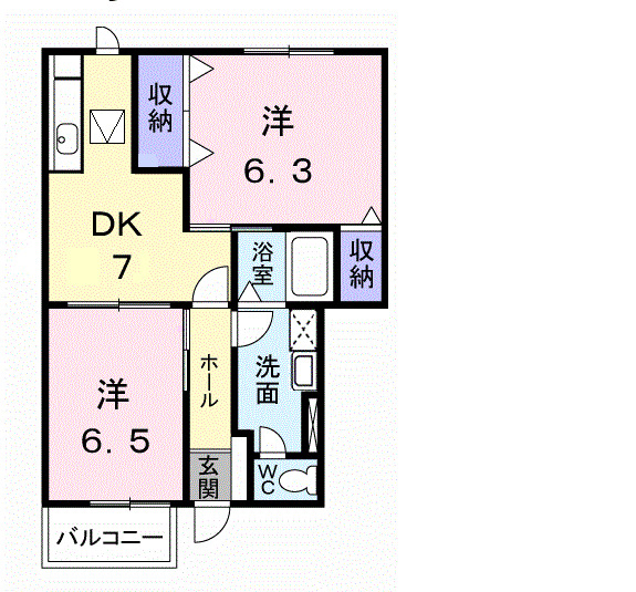 1階の間取り図