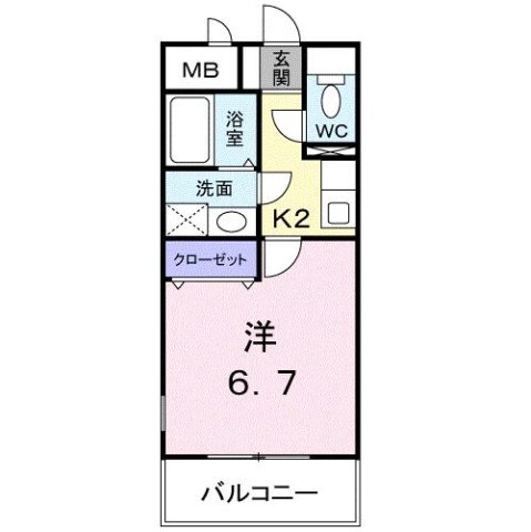 2階の間取り図