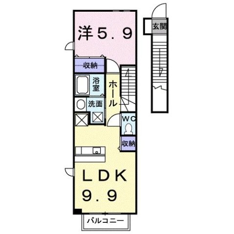2階の間取り図