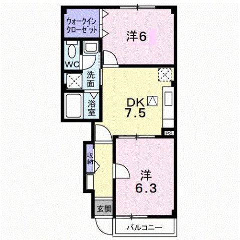 1階の間取り図