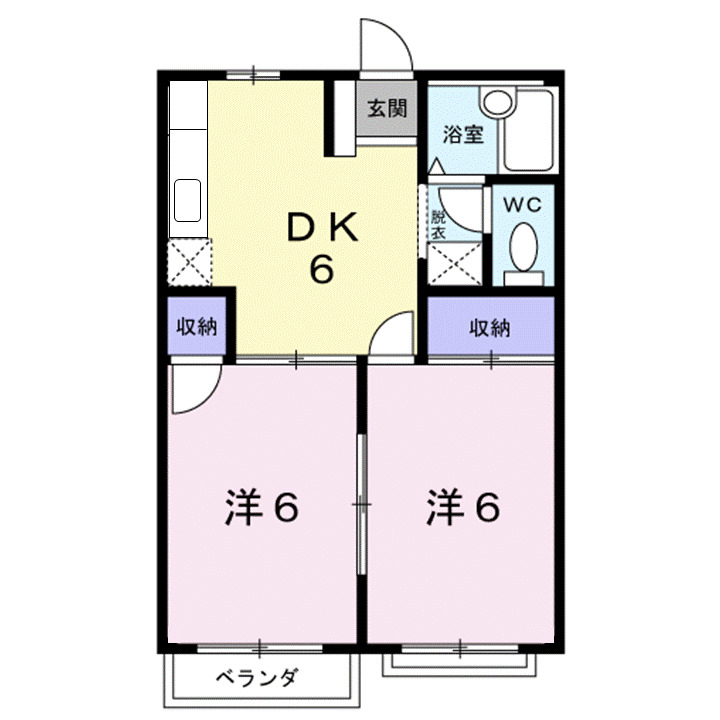 2階の間取り図