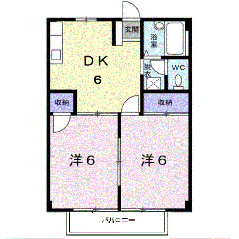 2階の間取り図