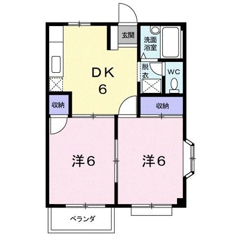 2階の間取り図