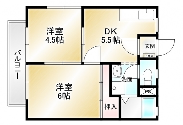 2階の間取り図