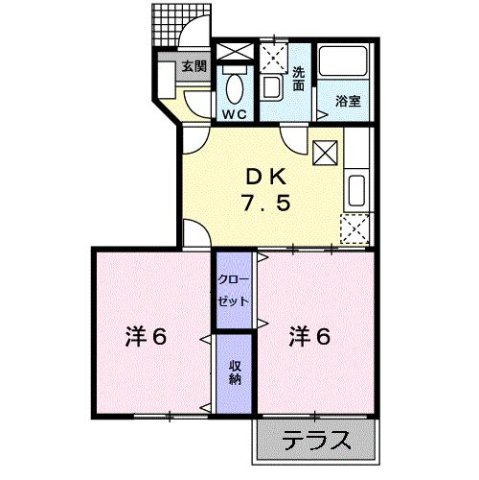 1階の間取り図