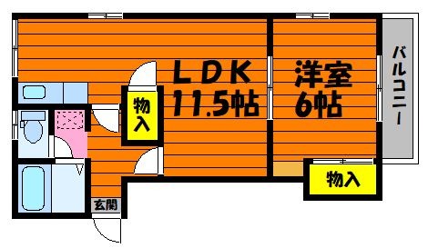 2階の間取り図