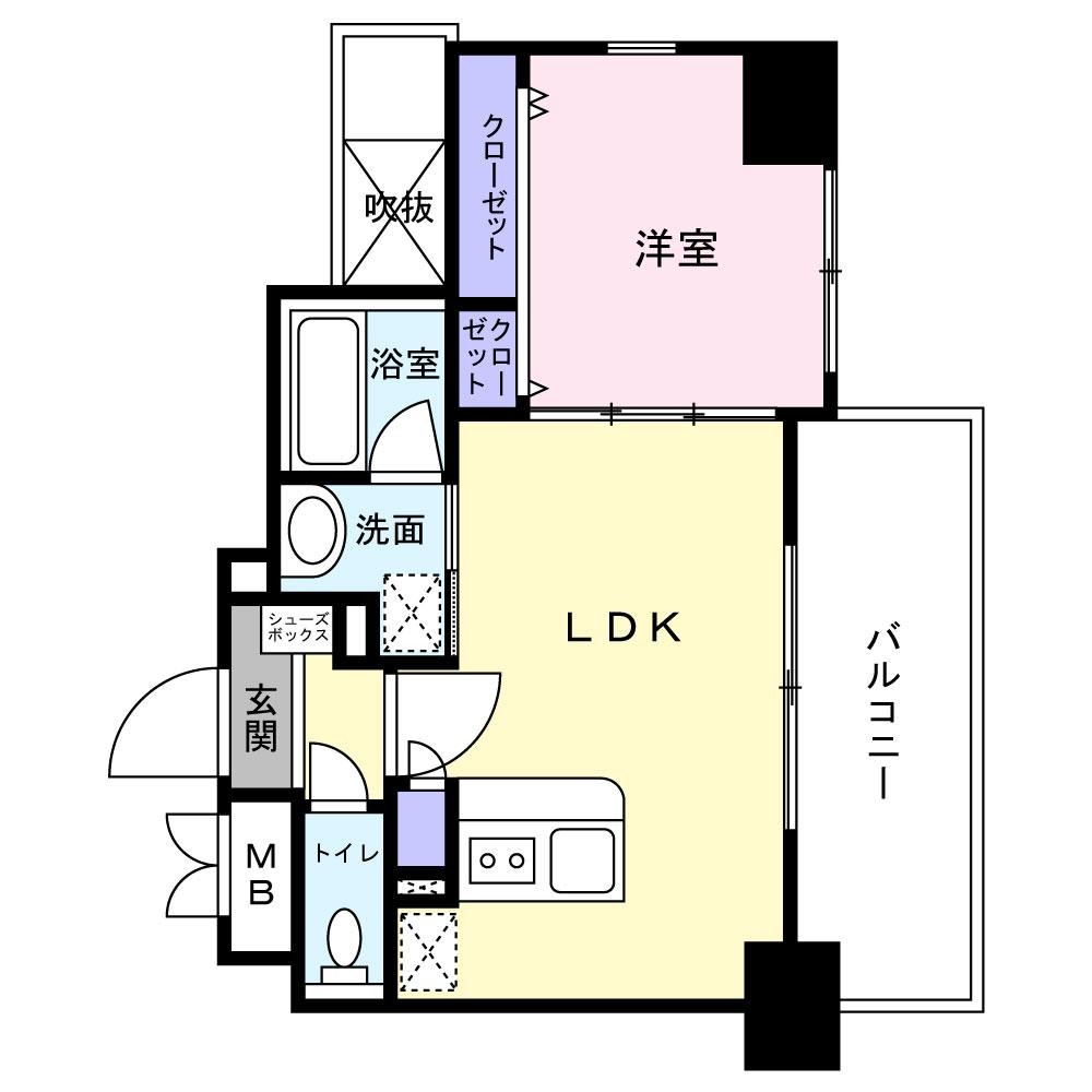 8階の間取り図