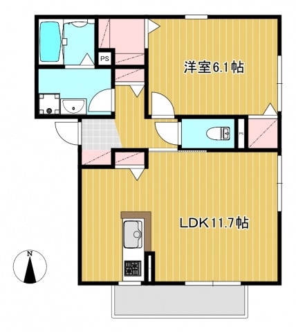 1階の間取り図