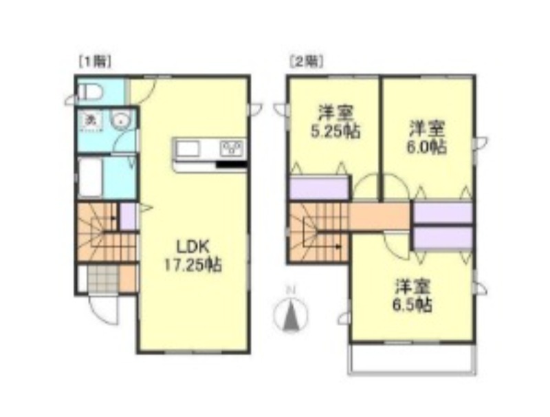 -階の間取り図