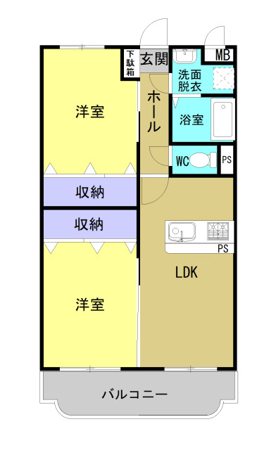 1階の間取り図