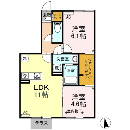 1階の間取り図