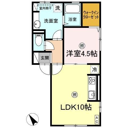 2階の間取り図