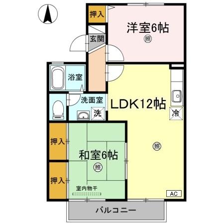 2階の間取り図