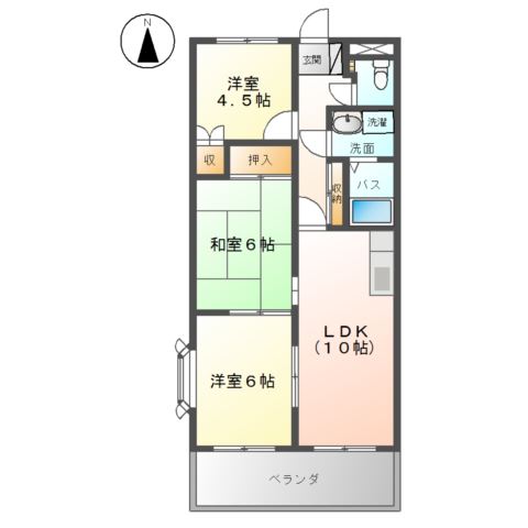 2階の間取り図