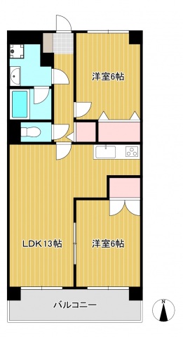 2階の間取り図