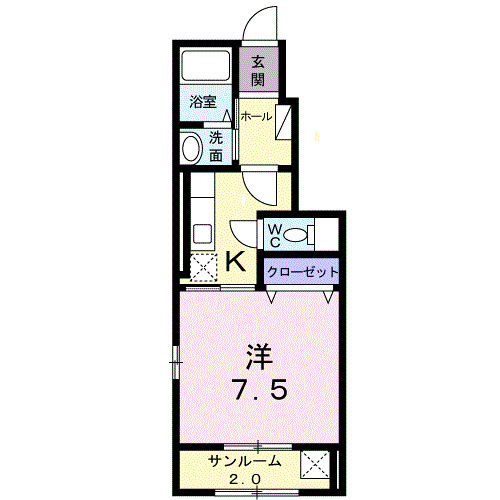 1階の間取り図