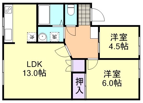 1階の間取り図