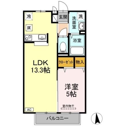 1階の間取り図