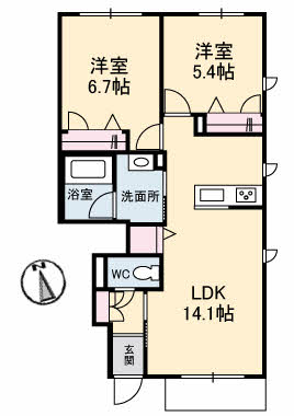 1階の間取り図