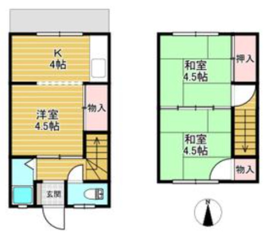 1階の間取り図