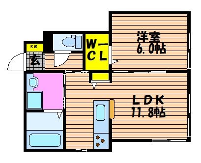 1階の間取り図