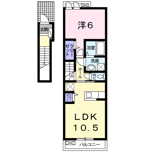 2階の間取り図
