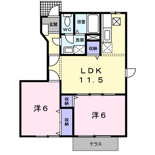 1階の間取り図