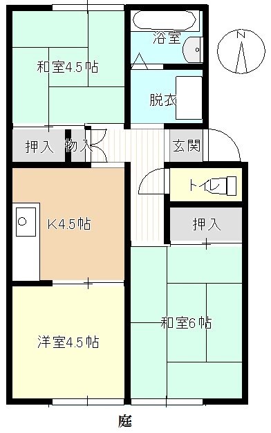1階の間取り図