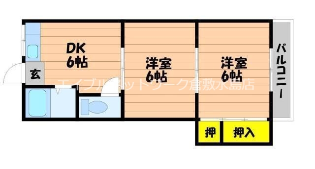 2階の間取り図