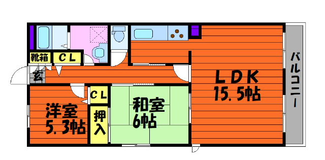 1階の間取り図