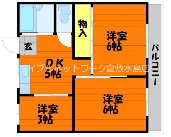 2階の間取り図