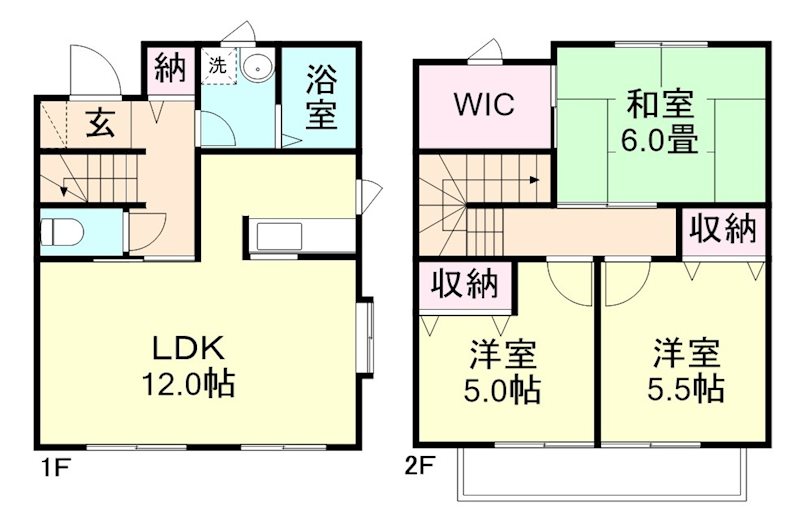 1階の間取り図