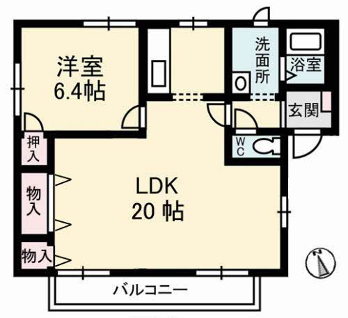 2階の間取り図