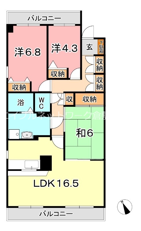 1階の間取り図
