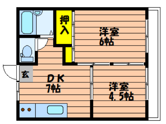 1階の間取り図