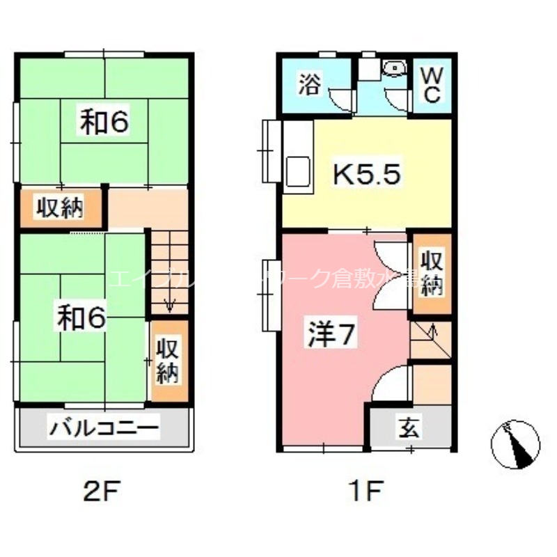 1階の間取り図