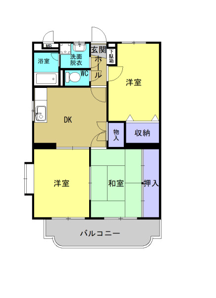 2階の間取り図