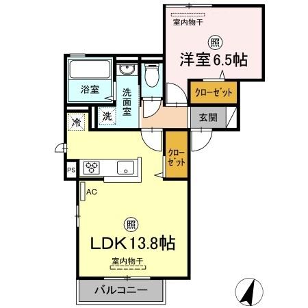 2階の間取り図