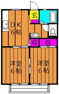 2階の間取り図