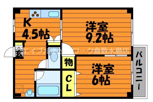 4階の間取り図