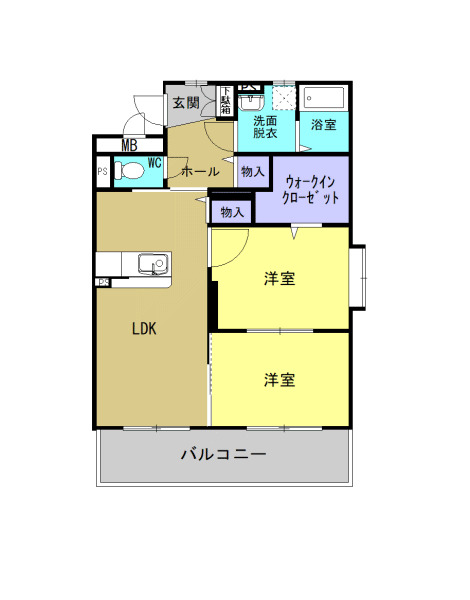 2階の間取り図