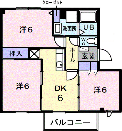 2階の間取り図