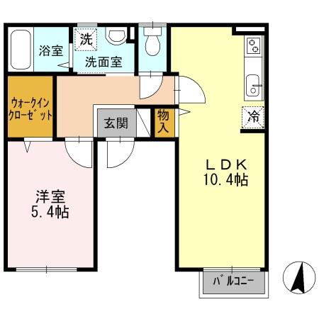 1階の間取り図